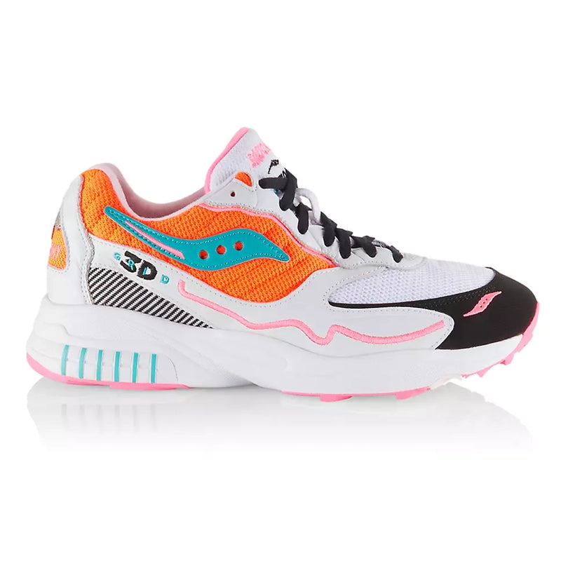 Saucony - 3D Grid Hurricane | White - Orange