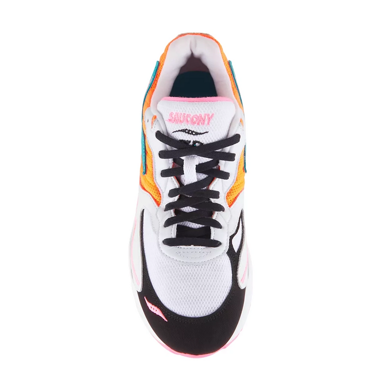 Saucony - 3D Grid Hurricane | White - Orange