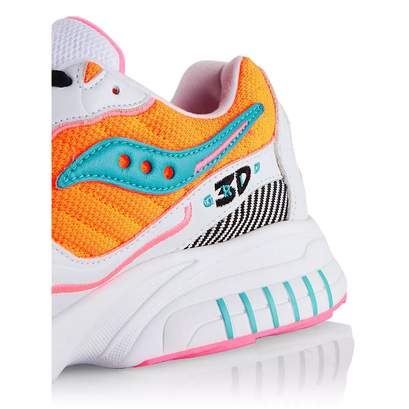 Saucony - 3D Grid Hurricane | White - Orange