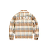 Jordan Craig - Flannel Over Shirt With Hood | Khaki