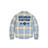 Jordan Craig - Embroidered Shacket | Blue