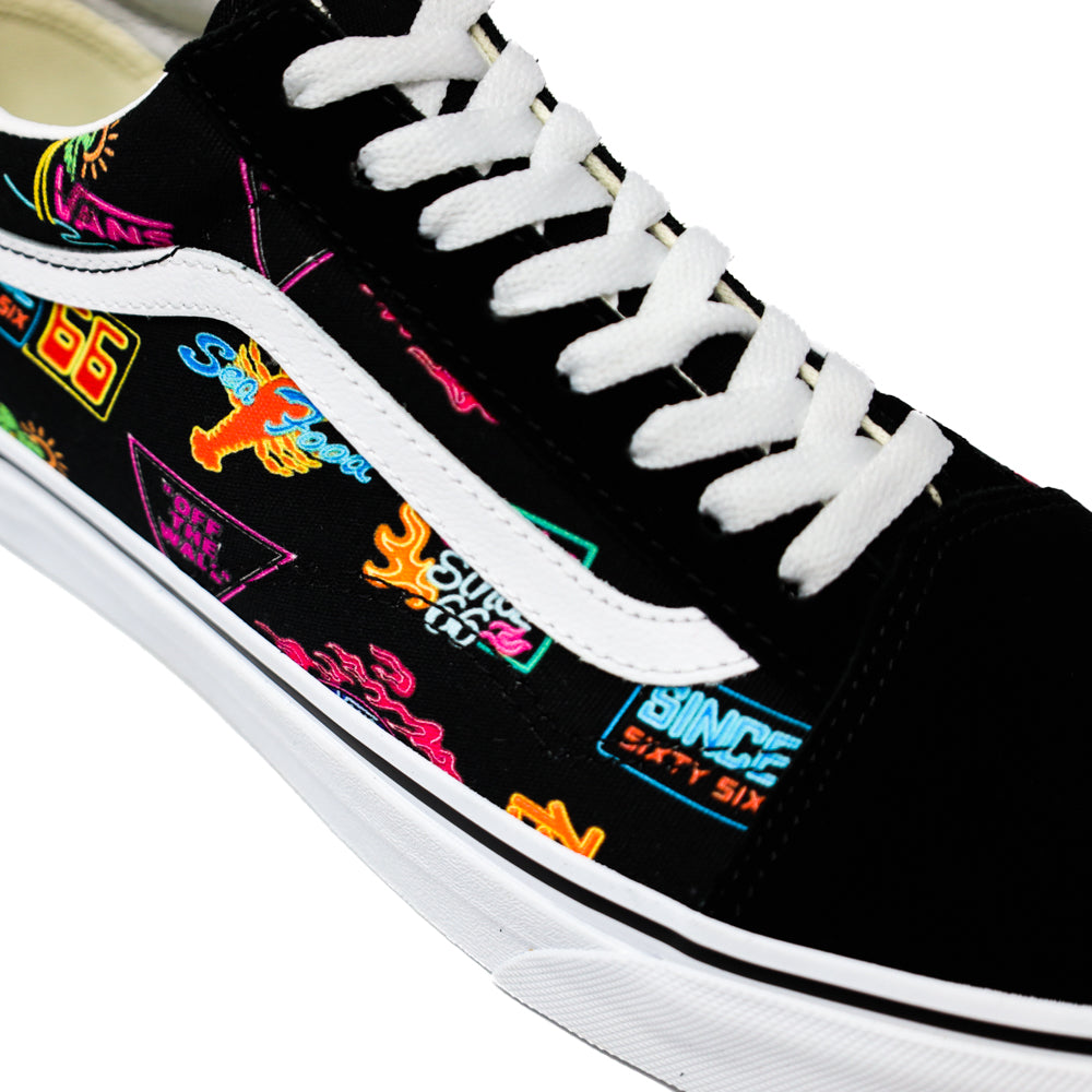 Vans Old Skool VN0A5KRFB0K (Vans Market) Black - Neon – Silverstar