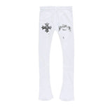 Jordan Craig - SYIP Tour Stacked Joggers | White