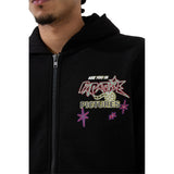 Jordan Craig - Rhinestone Paradise Zip Up | Black