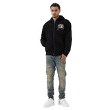 Jordan Craig - Rhinestone Paradise Zip Up | Black
