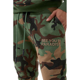 Jordan Craig - Fleece Stacked Joggers | Vintage Camo