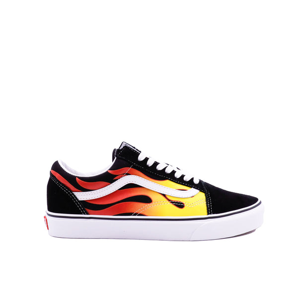 Old Skool | (Flame) Black-Black White