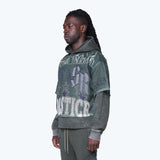 Smoke Rise - LUXE Club Mesh Hoodie | Moss