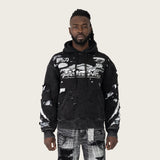 Smoke Rise - Racing Double Layer Hoodie | Black