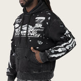 Smoke Rise - Racing Double Layer Hoodie | Black