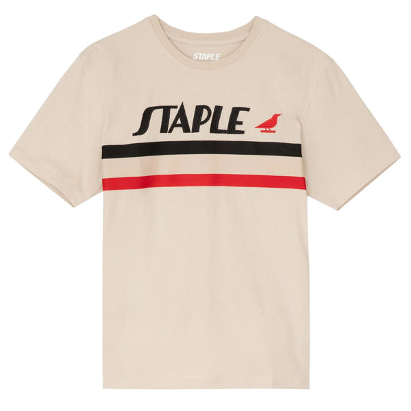 Raceway Embroidered Tee | Stone