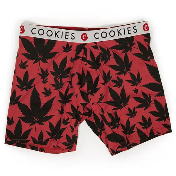 Cookies - Leaf Print Boxer Briefs | Red