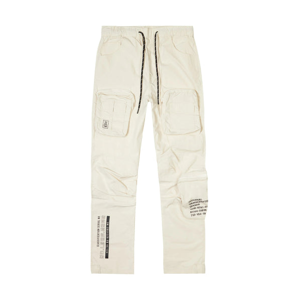 Printed Utility Windbreaker Joggers | Oatmeal