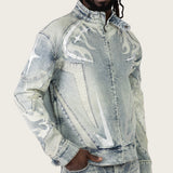 Smoke Rise - Super Sonic Denim Jacket | Ellis Blue