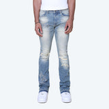 Smoke Rise - Rhinestone Fashion Stacked Jean | Owens Blue