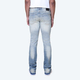Smoke Rise - Rhinestone Fashion Stacked Jean | Owens Blue
