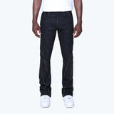 Smoke Rise - Barbwire Rhinestone Jeans | Glow Black