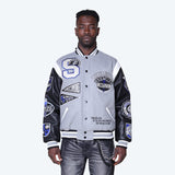 Smoke Rise - LUXE Legacy Wool Varsity Jacket | Heather Grey
