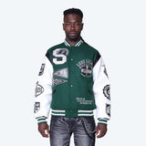 Smoke Rise - LUXE Legacy Wool Varsity Jacket | Hunter