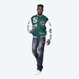 Smoke Rise - LUXE Legacy Wool Varsity Jacket | Hunter