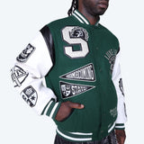 Smoke Rise - LUXE Legacy Wool Varsity Jacket | Hunter