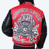 Smoke Rise - Legacy PU Varsity Jacket | True Red