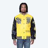 Smoke Rise - Legacy PU Varsity Jacket | Dandelion