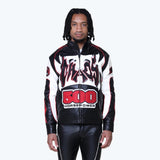 Smoke Rise - Chaos PU Racing Jacket | Red