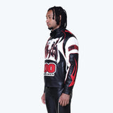 Smoke Rise - Chaos PU Racing Jacket | Red