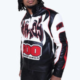 Smoke Rise - Chaos PU Racing Jacket | Red
