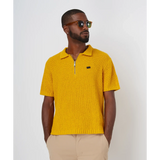 Paper Planes - Half Zip Polo Sweater | Saffron