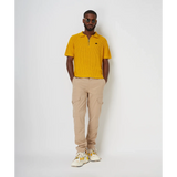 Paper Planes - Half Zip Polo Sweater | Saffron