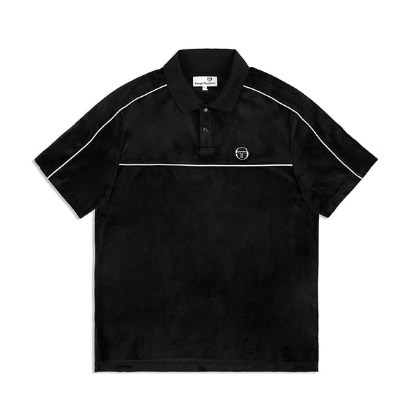 Sergio Tacchini - Lioni Velour Polo | Black Beauty