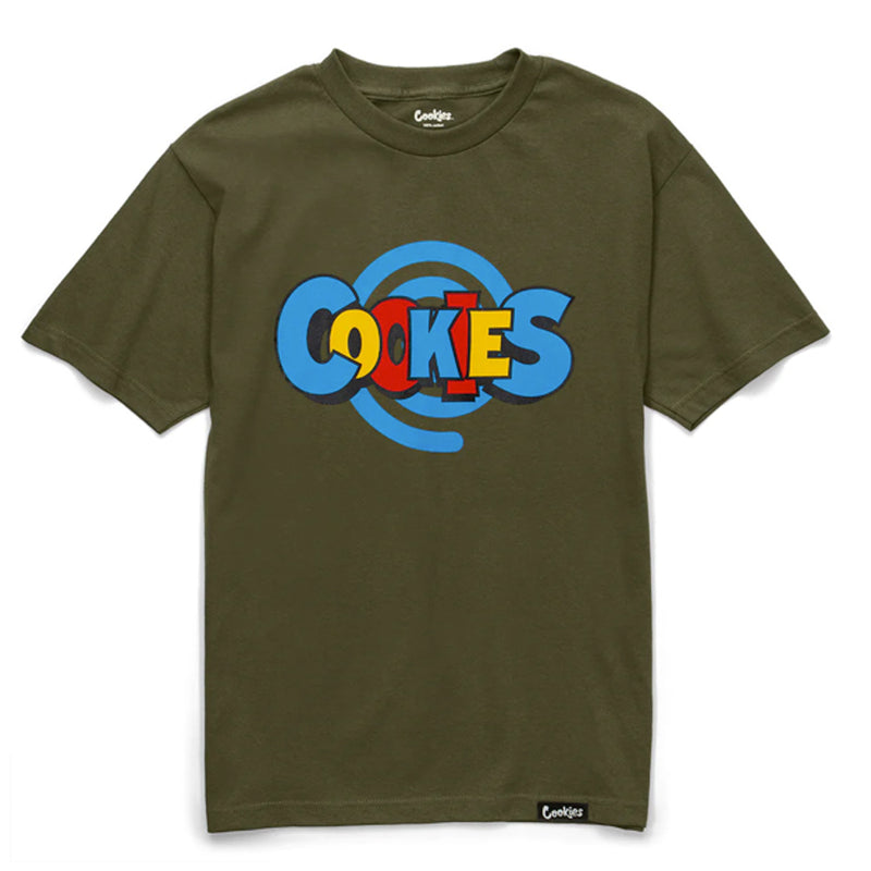 Saturday morning Cartoons SS Tee | Military Green