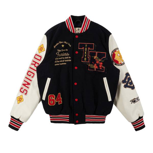 Tokyo Varsity Jacket | Navy