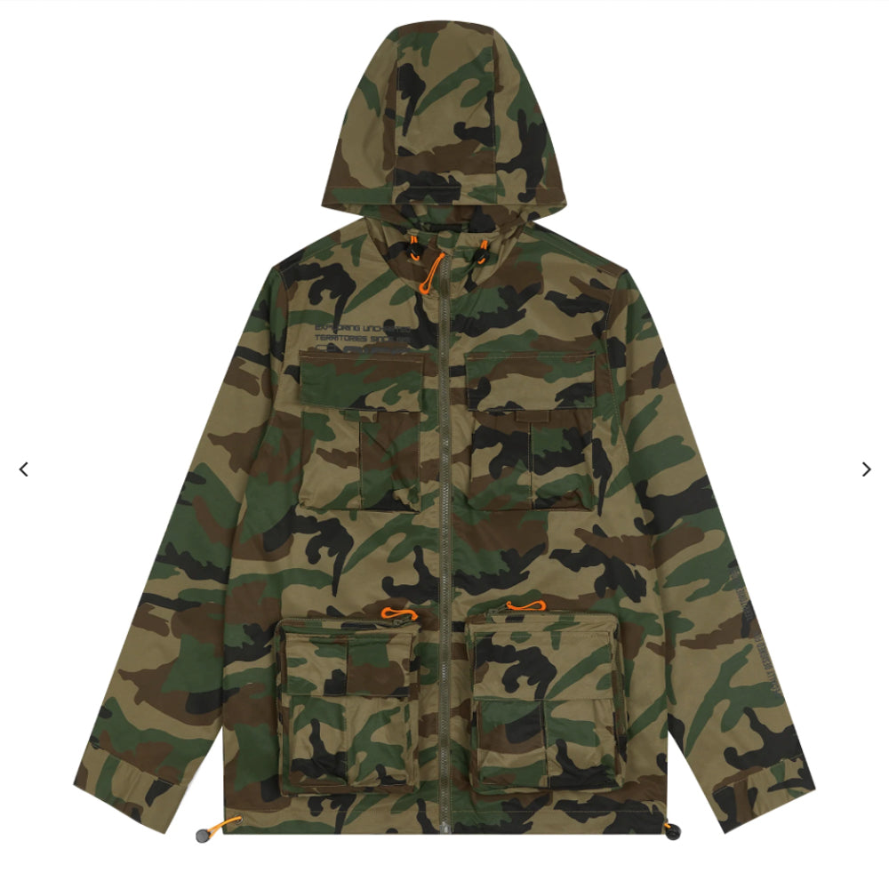 Smoke Rise Windbreaker Utility Jacket WW23585 | Wood Camo – Silverstar