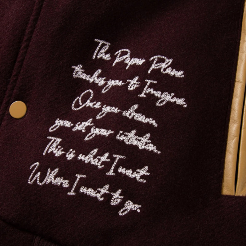 Varsity Jacket | Burgundy