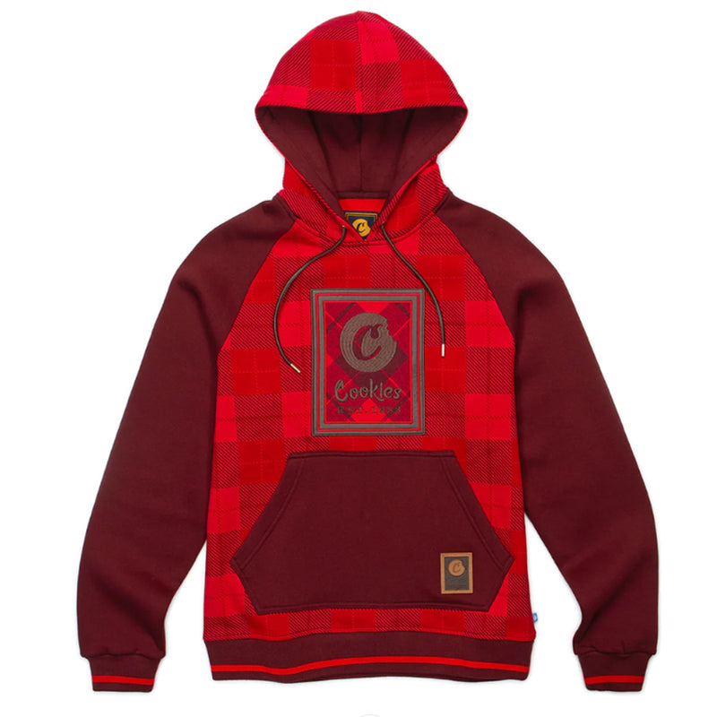 Park Ave Fleece Pullover Hoodie | Burgundy