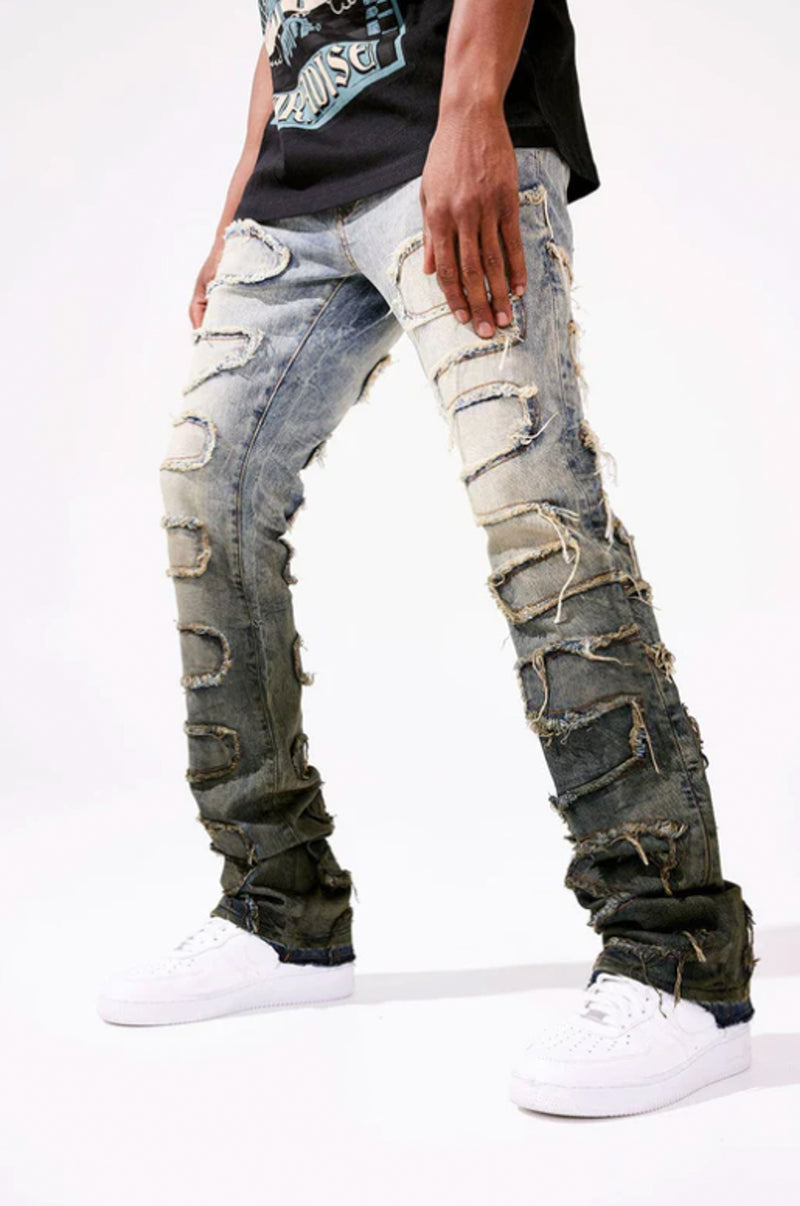 Jordan craig Martin Stacked Python Denim | Sunset