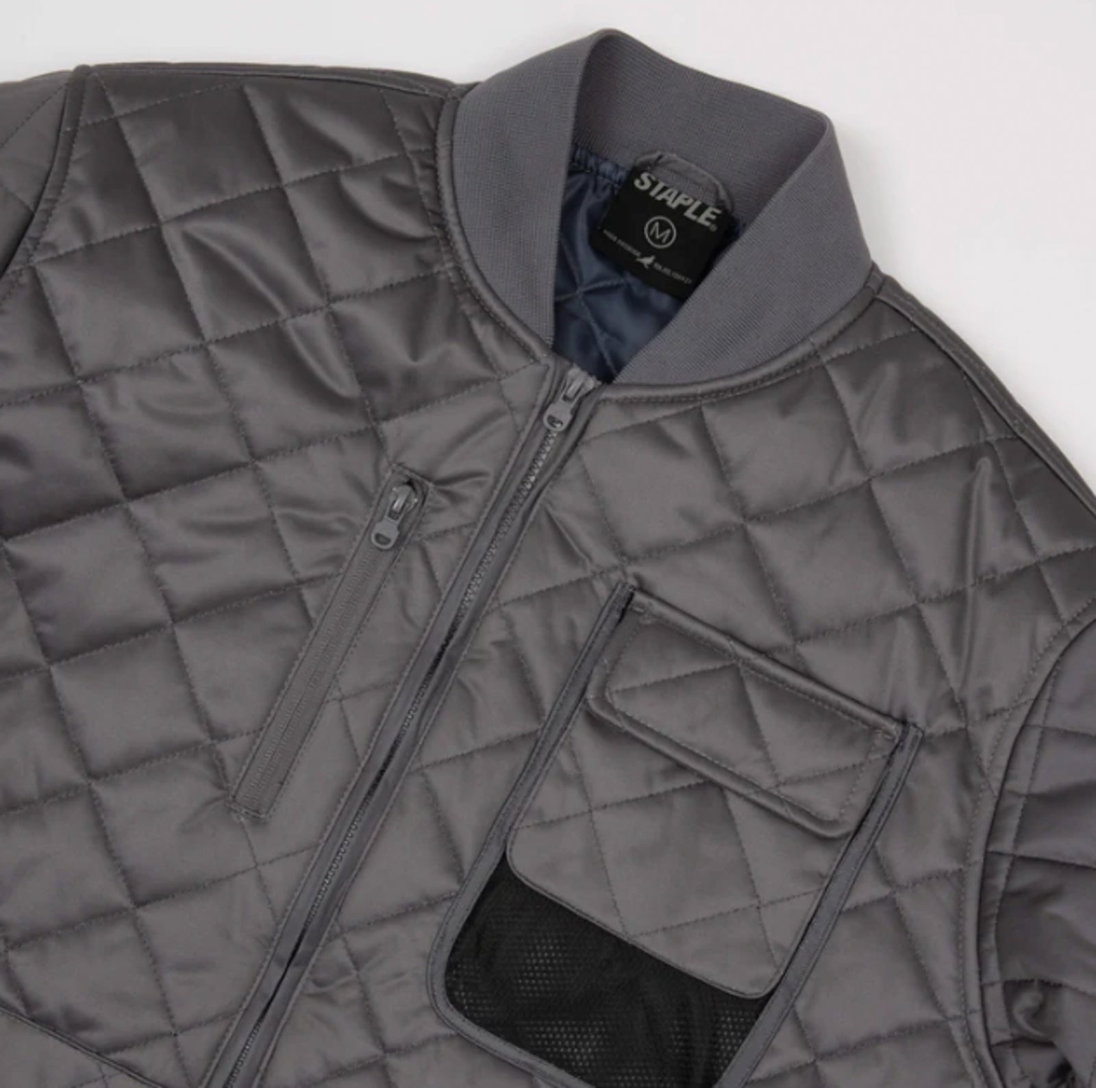 Staple Ironside Quilted Jacket 2309O7301 | Charcoal – Silverstar