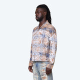 Smoke Rise - Grandeur Plaid L/S Woven Tee | Apatite