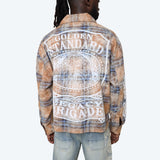 Smoke Rise - Grandeur Plaid L/S Woven Tee | Apatite