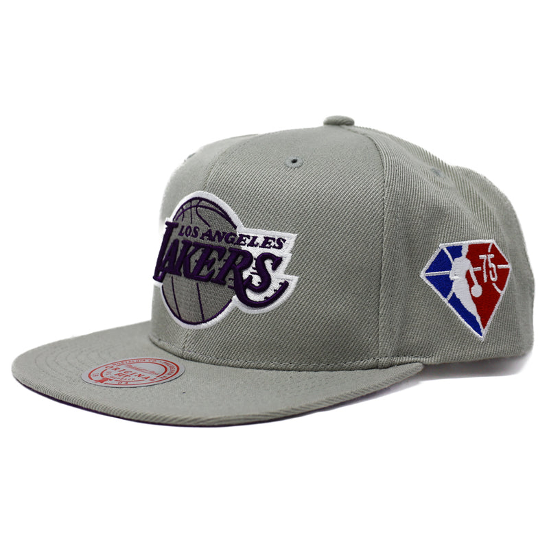 NBA 75th Silver Snapback Lakers | Grey - Purple