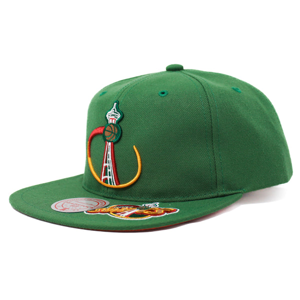 NBA Dead Remix Headstock Snapback HWC Supersonics | Green