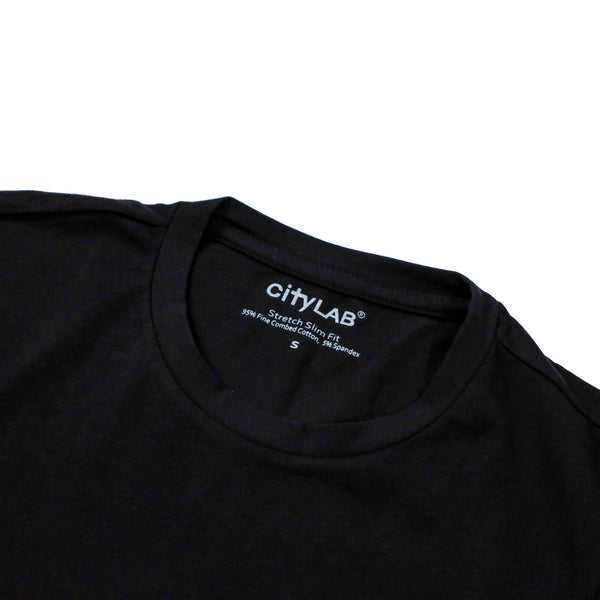 Stretch Slim-Fit T-Shirt | Black