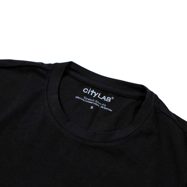 City Lab - Stretch Slim-Fit T-Shirt | Black