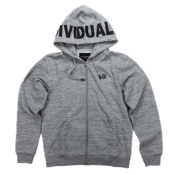 Zip Hoodie | Heather Grey